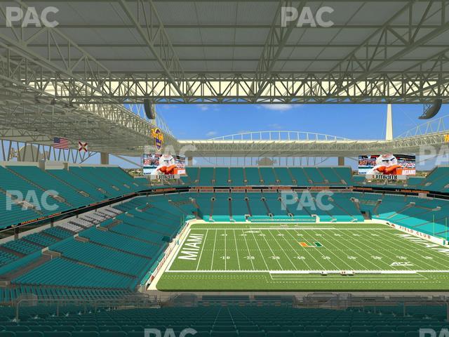 Hard Rock Stadium - Section 349 Seat View Hard Rock Stadium - Section 349 Seat View
