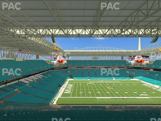 Hard Rock Stadium - Section 349 Seat View