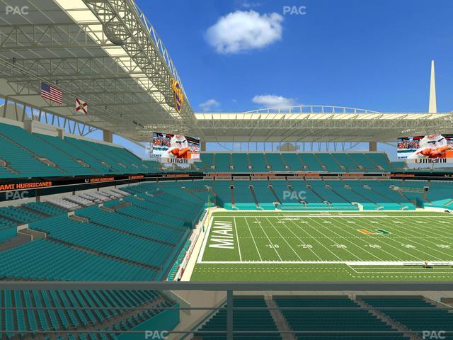 Hard Rock Stadium - Section 350 Seat View