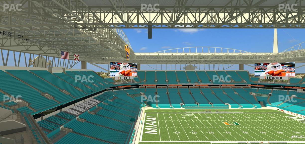 Hard Rock Stadium - Section 350 Seat View