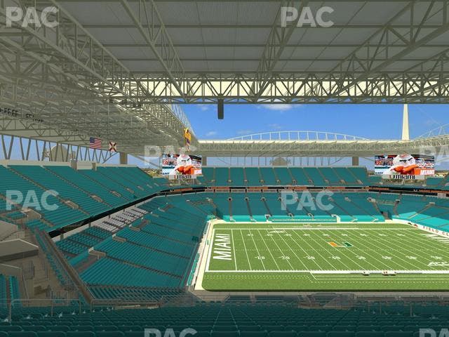 Hard Rock Stadium - Section 350 Seat View