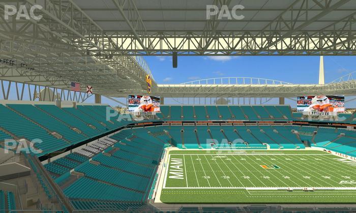 Hard Rock Stadium - Section 350 Seat View