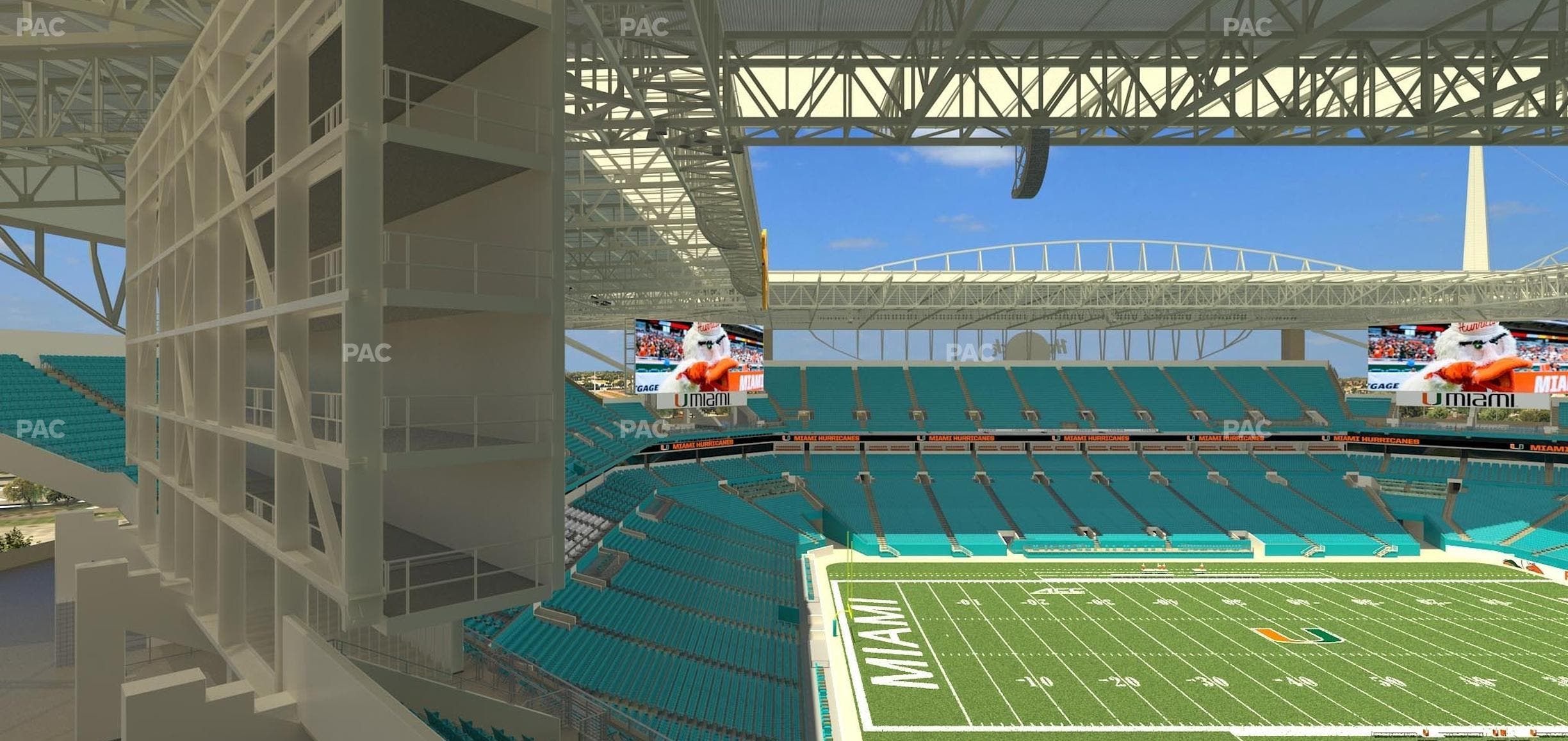 Hard Rock Stadium - Section 351 Seat View