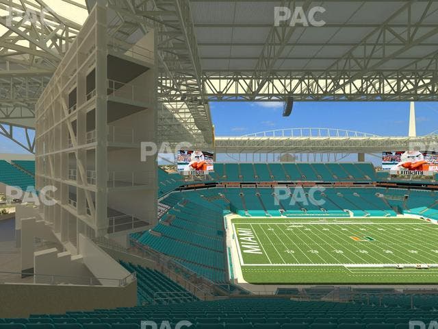 Hard Rock Stadium - Section 351 Seat View