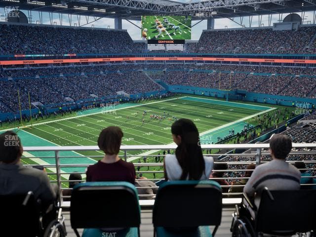 Hard Rock Stadium - Section 353 Patio Terrace Seat View