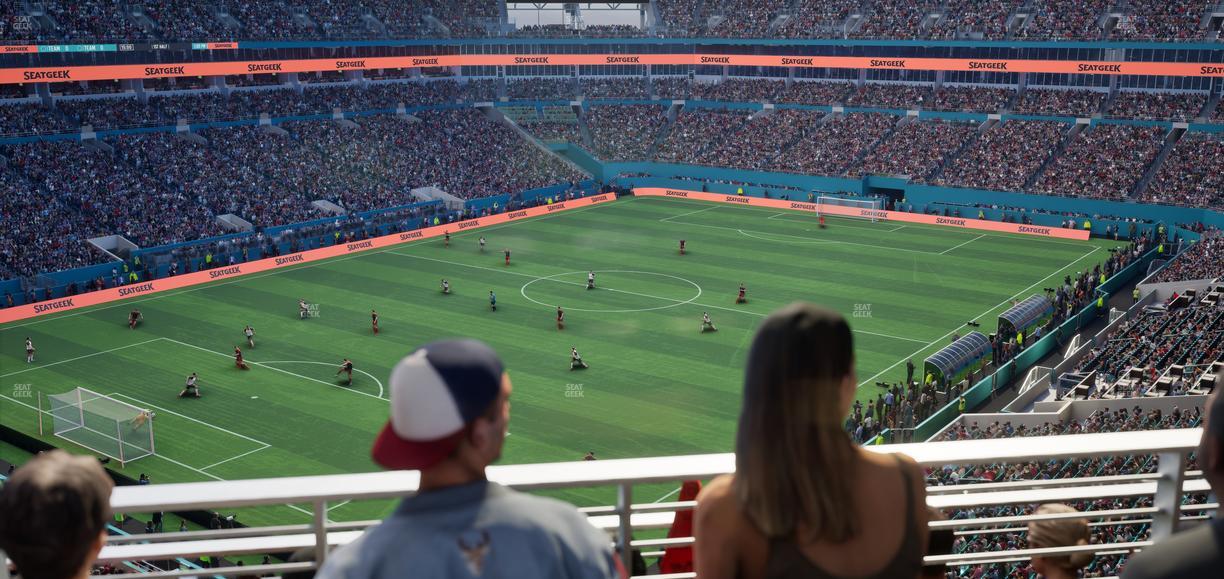 Hard Rock Stadium - Section 354 Patio Terrace Seat View