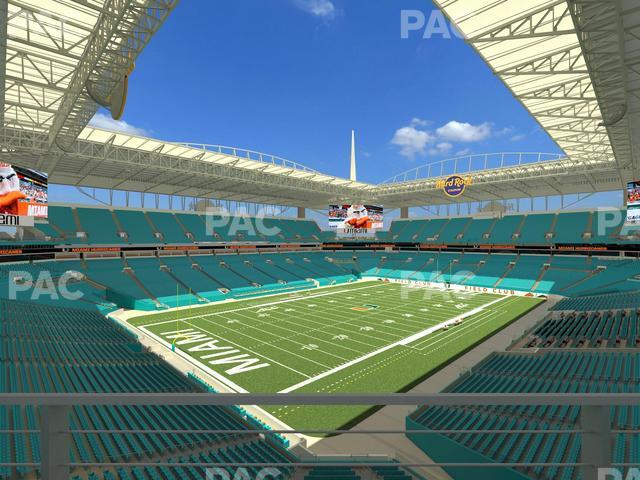 Hard Rock Stadium - Section 354 Seat View Hard Rock Stadium - Section 354 Seat View