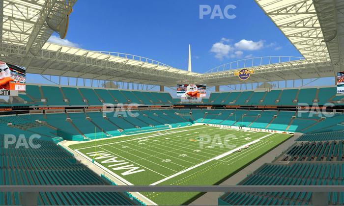 Hard Rock Stadium - Section 354 Seat View