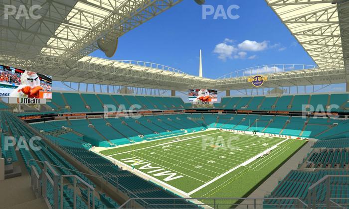 Hard Rock Stadium - Section 355 Seat View