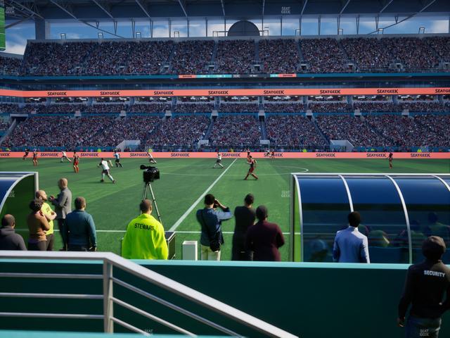 Hard Rock Stadium - Section 72 Club Seat View