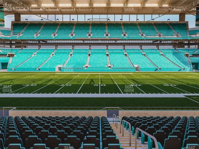 Hard Rock Stadium - Section 72 Club Seat View