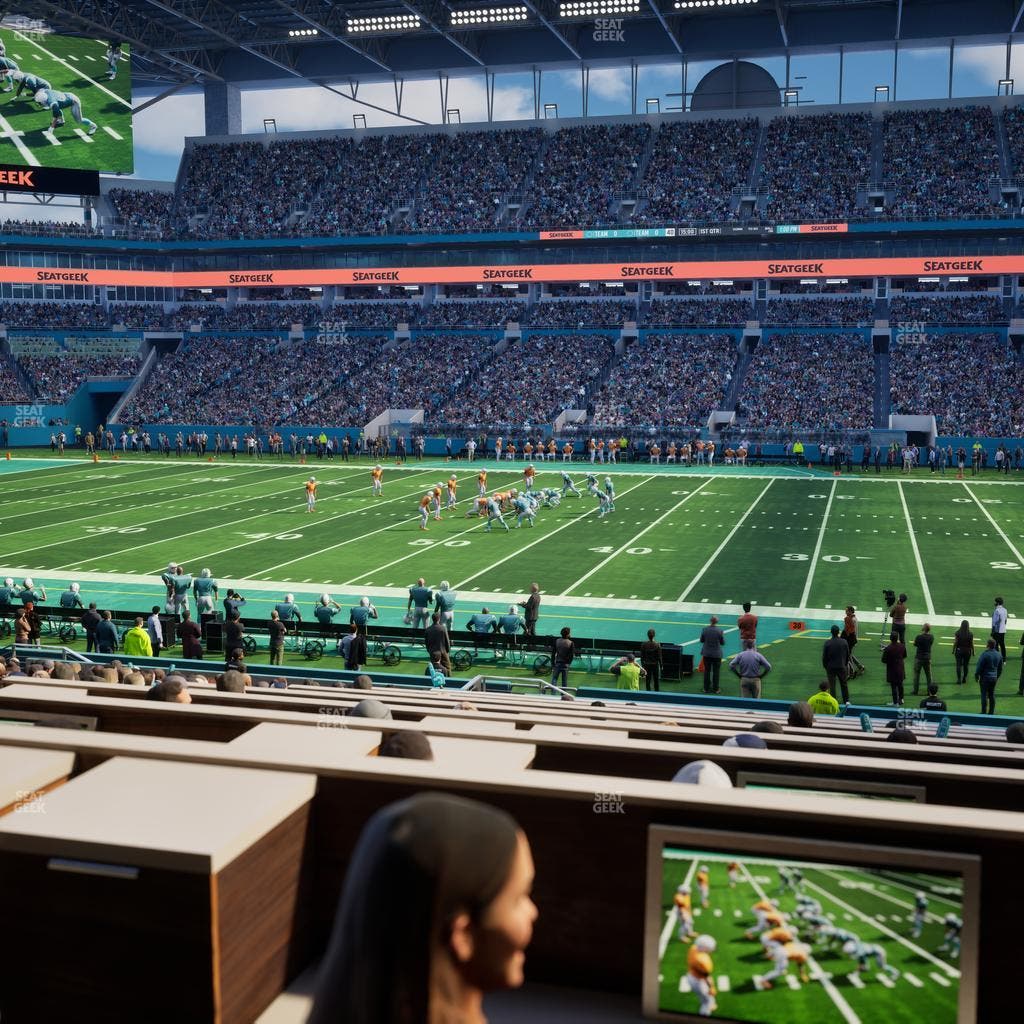 Hard Rock Stadium - Section 72 Club Seat View