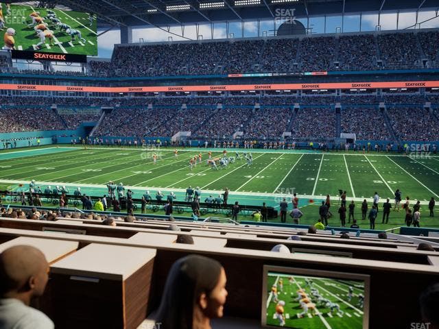 Hard Rock Stadium - Section 72 Club Seat View