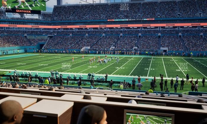 Hard Rock Stadium - Section 72 Club Seat View