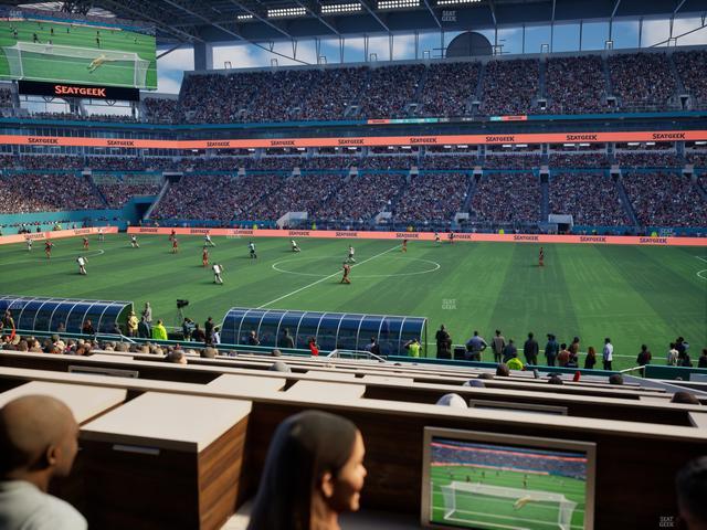 Hard Rock Stadium - Section 72 Club Seat View Hard Rock Stadium - Section 72 Club Seat View