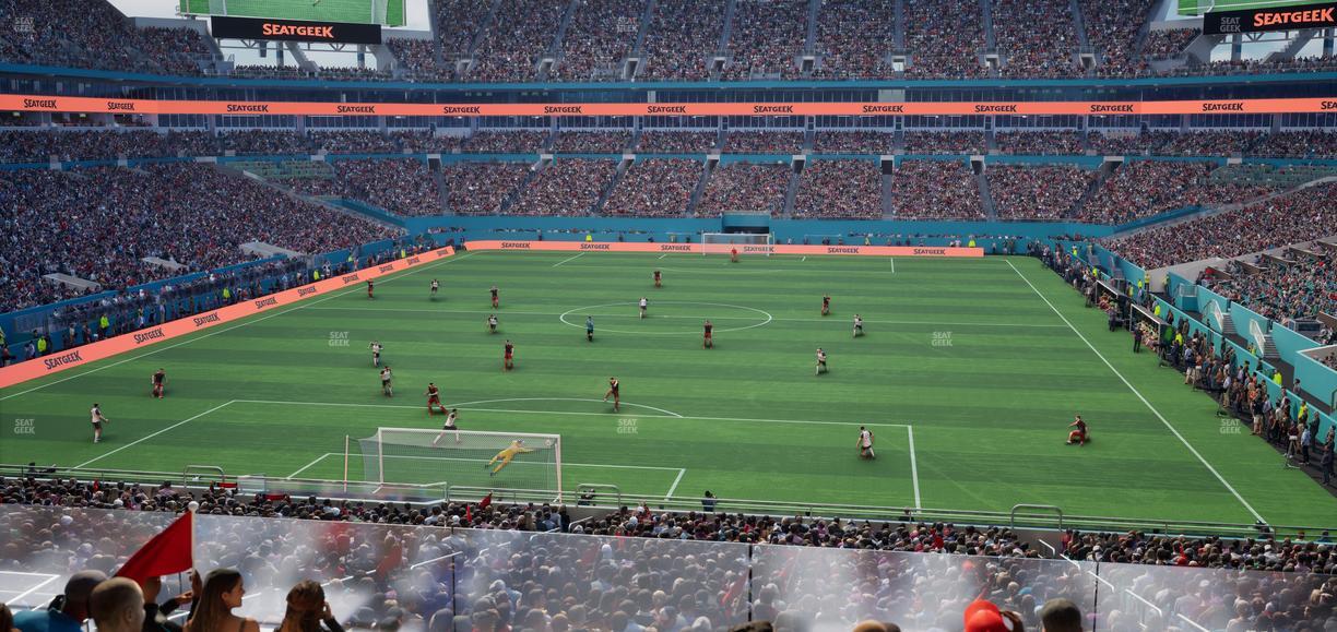 Hard Rock Stadium - Section Club 203 Seat View