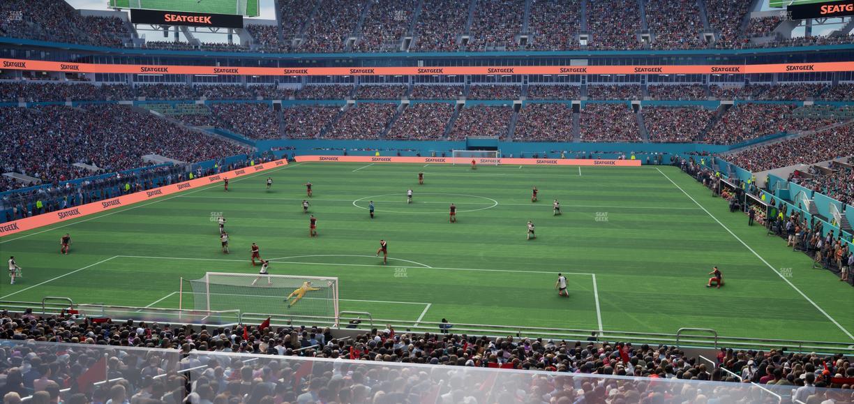 Hard Rock Stadium - Section Club 203 Seat View