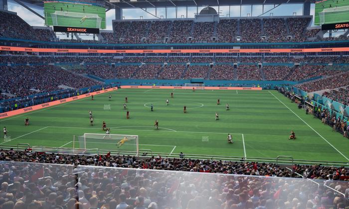 Hard Rock Stadium - Section Club 203 Seat View