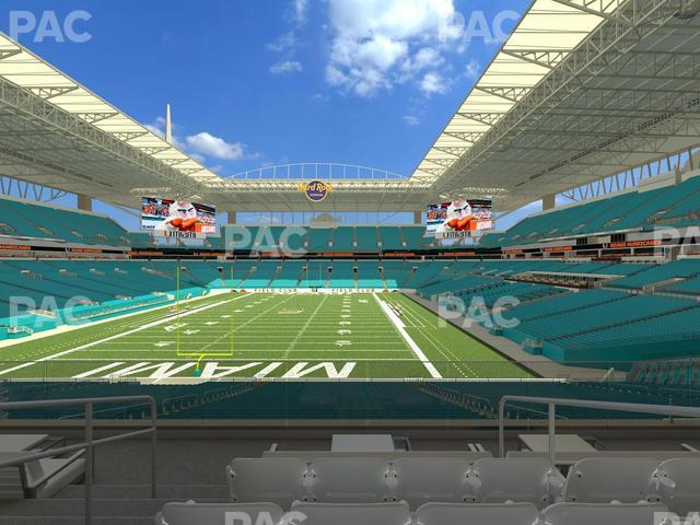 Hard Rock Stadium - Section Club 203 Seat View Hard Rock Stadium - Section Club 203 Seat View