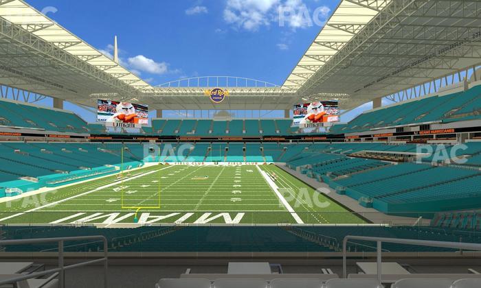 Hard Rock Stadium - Section Club 203 Seat View