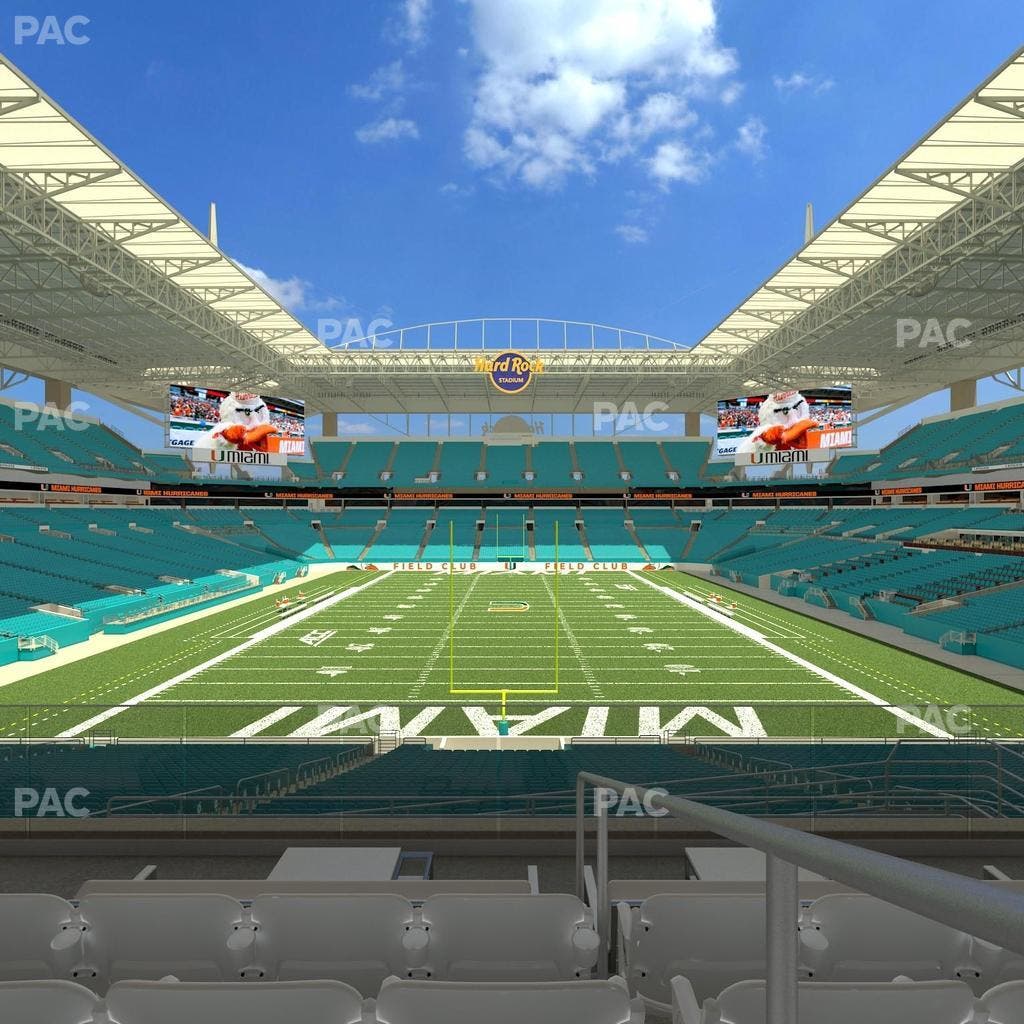 Hard Rock Stadium - Section Club 204 Seat View