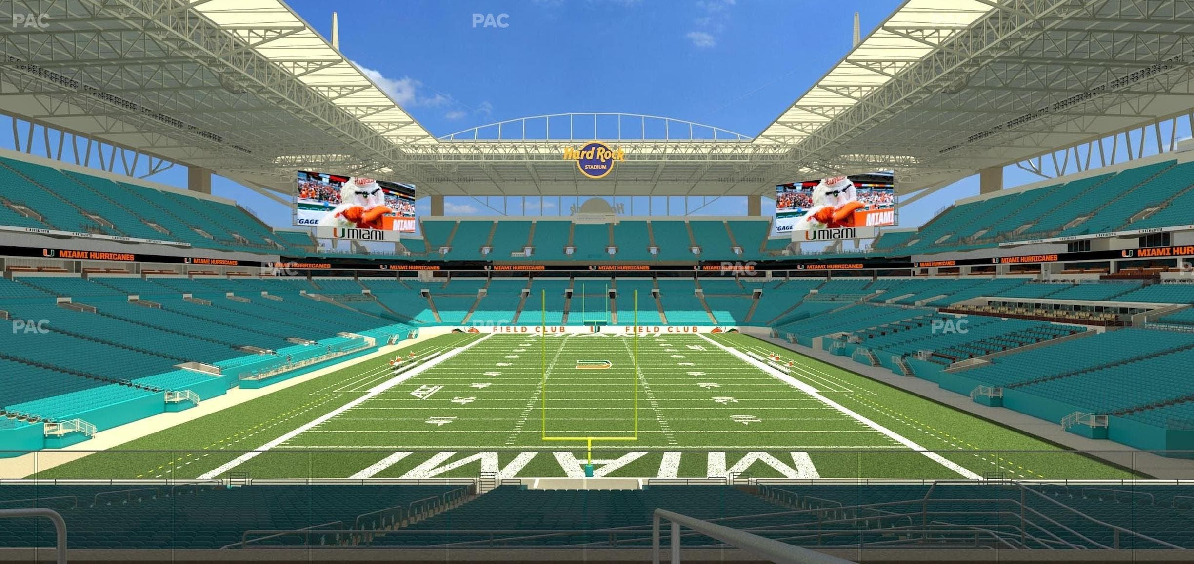 Hard Rock Stadium - Section Club 204 Seat View