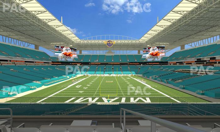 Hard Rock Stadium - Section Club 204 Seat View