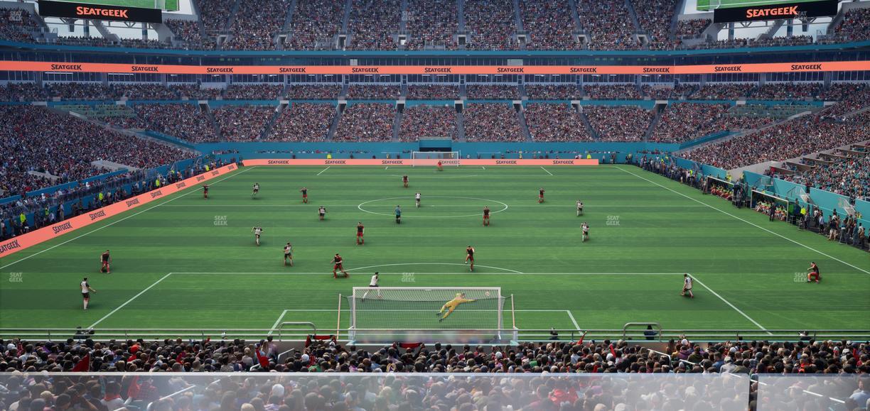 Hard Rock Stadium - Section Club 204 Seat View