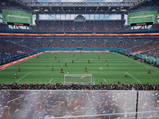 Hard Rock Stadium - Section Club 204 Seat View