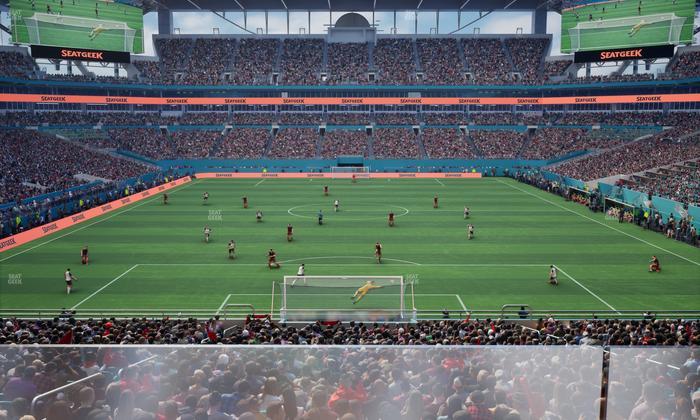 Hard Rock Stadium - Section Club 204 Seat View