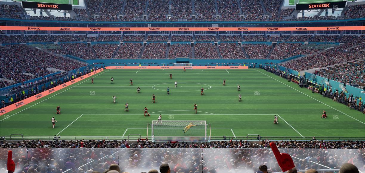 Hard Rock Stadium - Section Club 204 Seat View