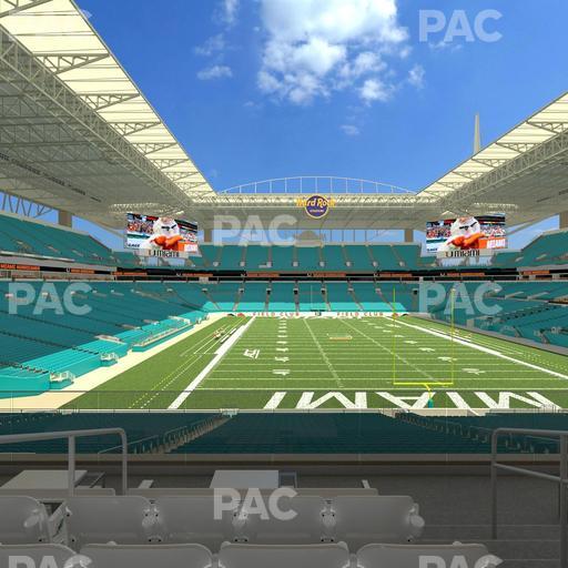 Hard Rock Stadium - Section Club 205 Seat View