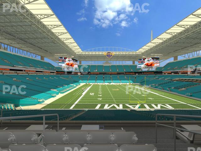 Hard Rock Stadium - Section Club 205 Seat View Hard Rock Stadium - Section Club 205 Seat View