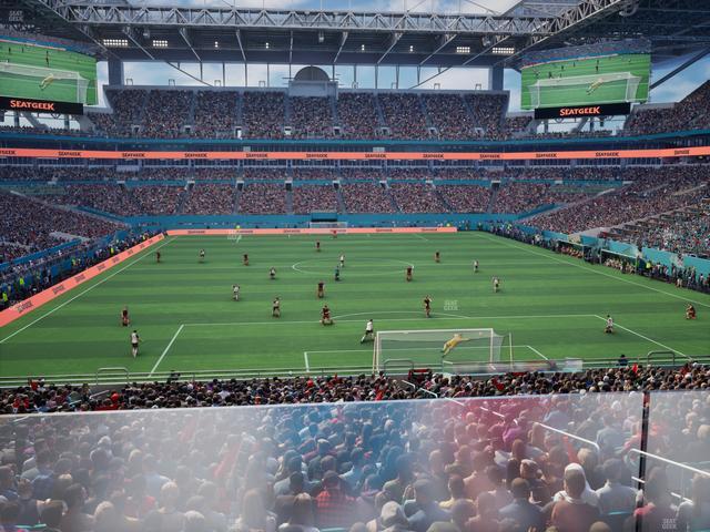Hard Rock Stadium - Section Club 205 Seat View