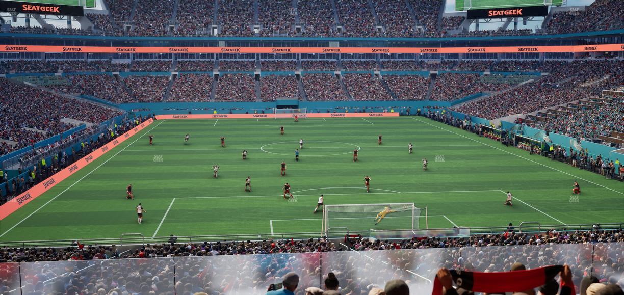 Hard Rock Stadium - Section Club 205 Seat View