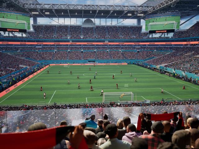 Hard Rock Stadium - Section Club 205 Seat View Hard Rock Stadium - Section Club 205 Seat View