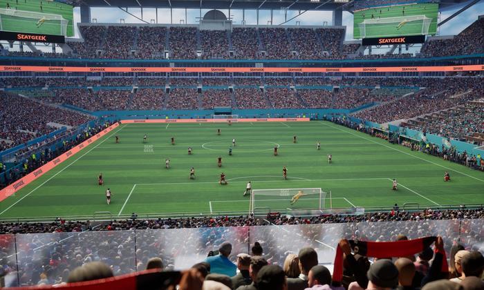 Hard Rock Stadium - Section Club 205 Seat View