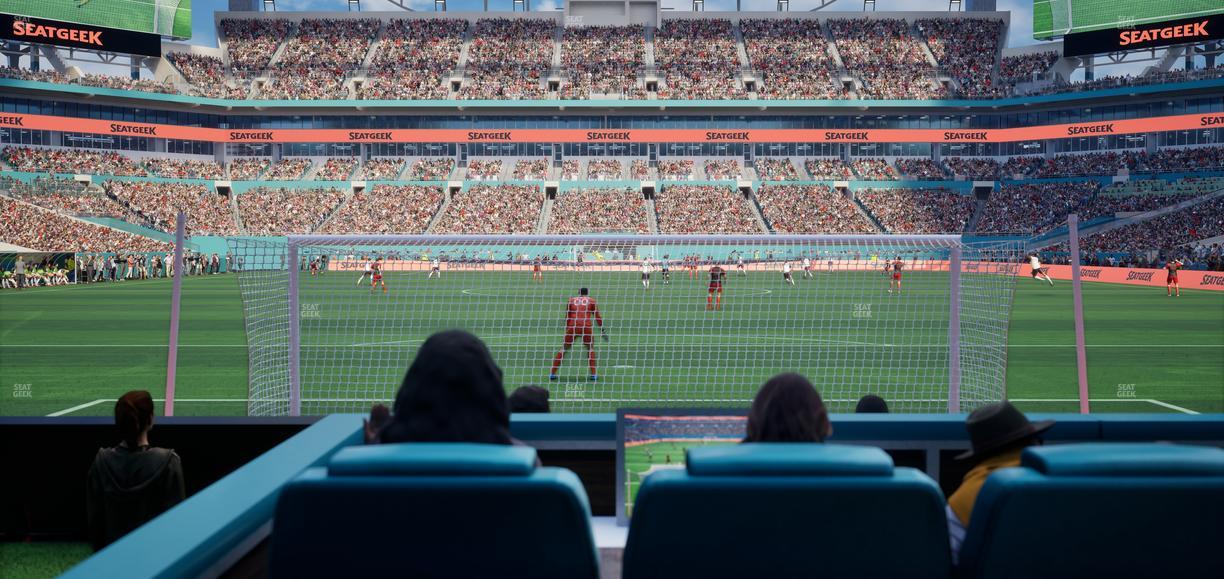 Hard Rock Stadium - Section East Field Club Sro Seat View