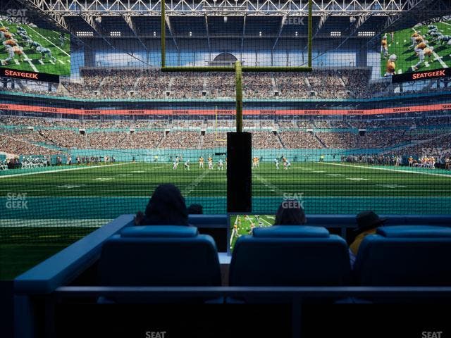Hard Rock Stadium - Section East Field Club Sro Seat View
