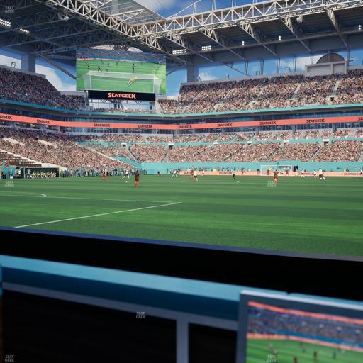 Hard Rock Stadium - Section East Field Club Seat View