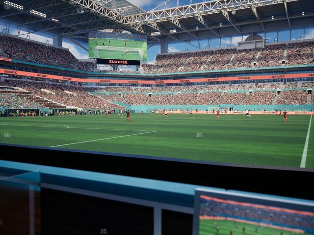 Hard Rock Stadium - Section East Field Club Seat View