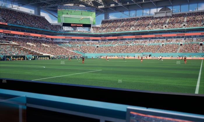 Hard Rock Stadium - Section East Field Club Seat View