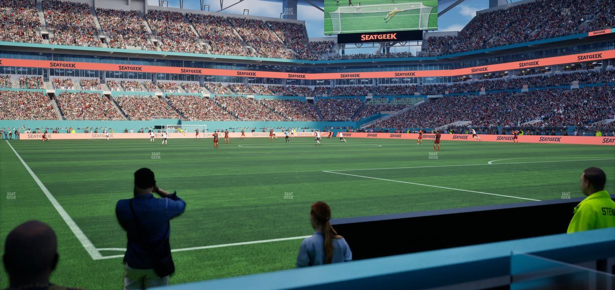 Hard Rock Stadium - Section East Field Club Seat View
