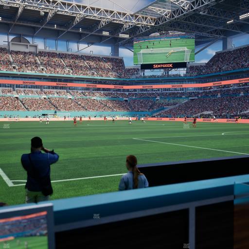 Hard Rock Stadium - Section East Field Club Seat View