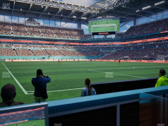 Hard Rock Stadium - Section East Field Club Seat View