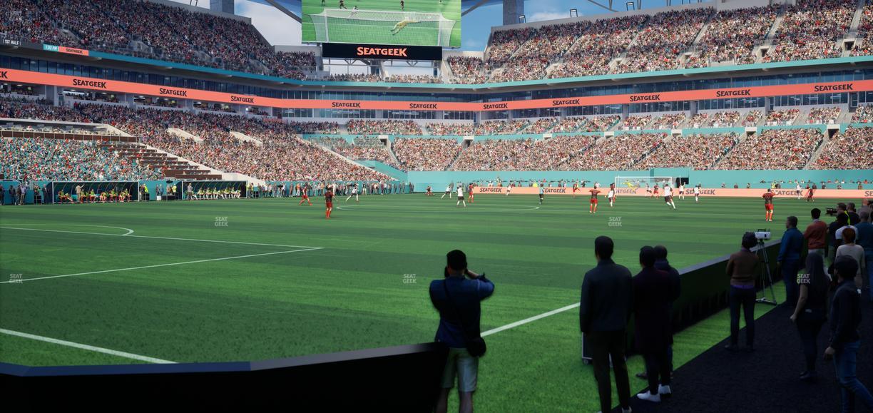 Hard Rock Stadium - Section Field Northeast Suite Seat View