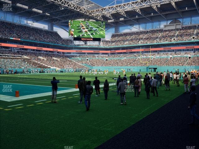 Hard Rock Stadium - Section Field Northeast Suite Seat View