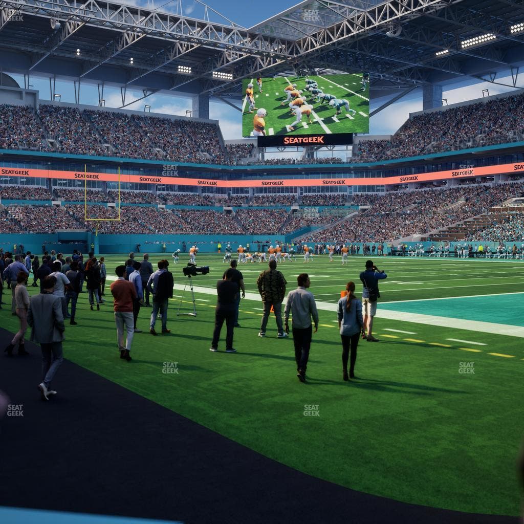 Hard Rock Stadium - Section Field Northwest Suite Seat View