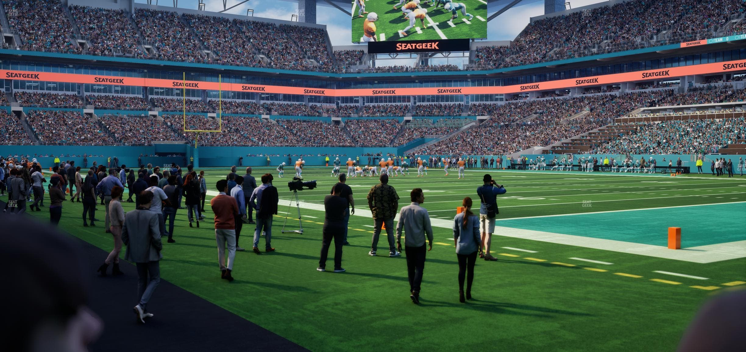 Hard Rock Stadium - Section Field Northwest Suite Seat View