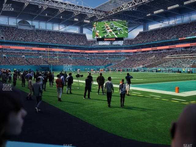 Hard Rock Stadium - Section Field Northwest Suite Seat View